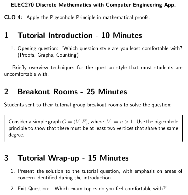This is an example of how I would run an active learning tutorial for remote delivery after my experiences during Winter 2021.